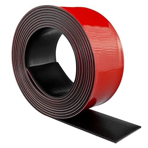 Rotolo di gomma adesiva, foglio di neoprene adesivo, rotolo gomma antiscivolo, tappeto gomma antivibrazioni, piastra in gomma per isolamento acustico guarnizioni pavimento gommato (50mm×1,5mm×6m)