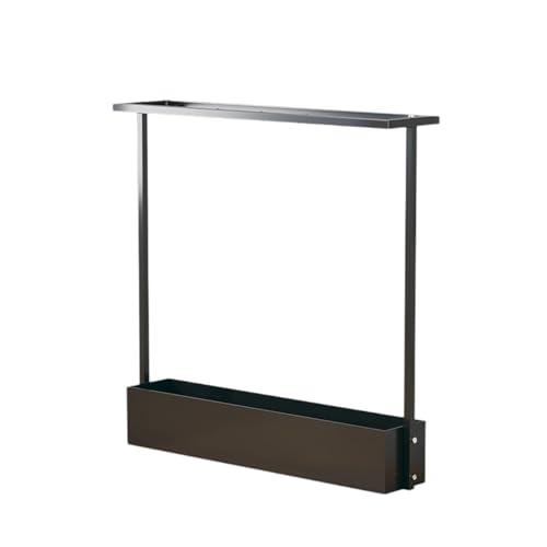 Gralara Espositore per Racchette da Tennis, Supporto per Racchette da Badminton, capacità, Robusto e organizzatore per la conservazione, per casa e, Nero