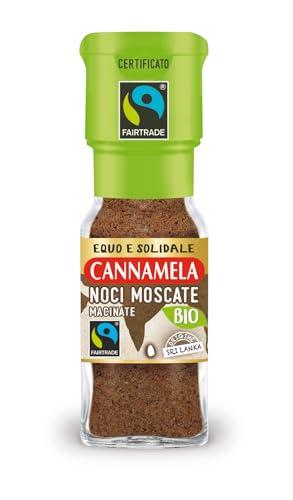 Cannamela – Fairtrade BIO, Noci moscate macinate, Confezione da 20g. Ideale per ragù, ripieni per tortellini e ravioli, polpette, purea di patate, torte