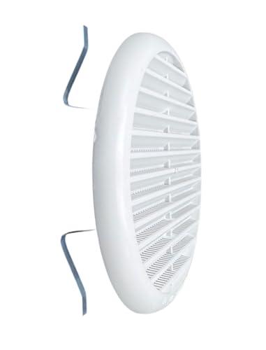 Griglia Aerazione Universale Con Molla In Abs Bianco Dimensioni assortite (Foro Ø da 8 a 12,5 cm)