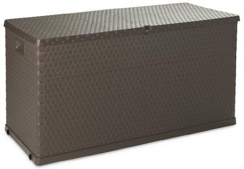Toomax Baule multibox in plastica con effetto Rattan, da 420 litri, colore marrone