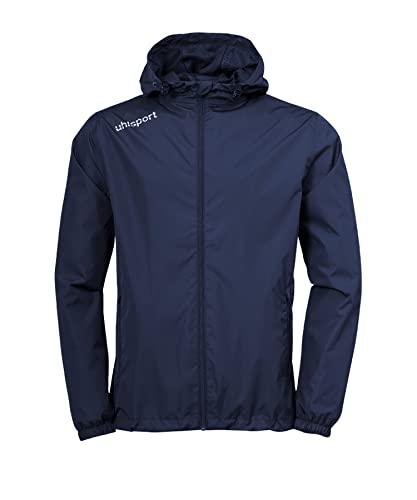 uhlsport Essential Rain Jacket Giacca Impermeabile da Uomo, Uomo, 100520209, Blu Marino/Bianco, S