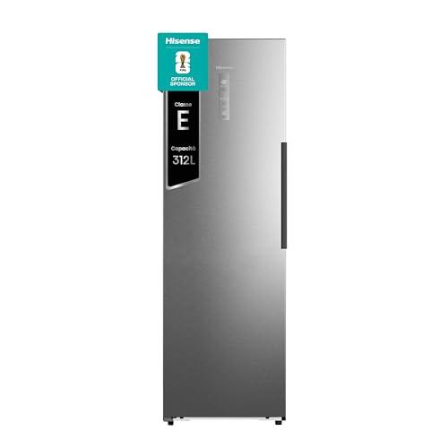 Hisense FT3K310SEIE Freezer Verticale Multi Air Flow, Total No Frost, Inox, 185.6 x 59.5 cm, Classe E, 312 L