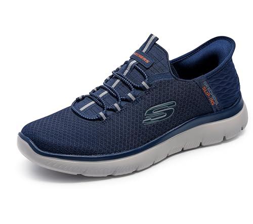 Skechers Summits High Range, Sneaker Uomo, Navy Mesh Trim, 42.5 EU