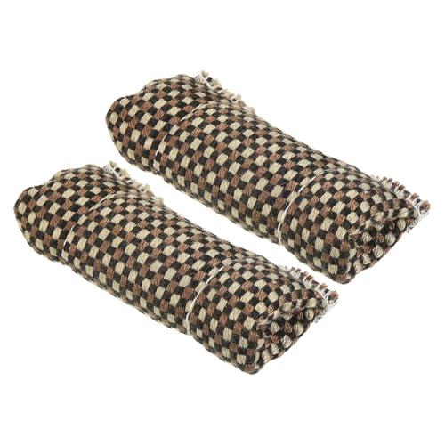 PATIKIL Pulitore per Stecche Biliardo, 2pz Panno Pulitore per Asta Stecca Biliardo, Lucidante Asta Snooker, Strumento Pulizia Tessuto Asciutto per Pulizia Stecca Biliardo, Marrone