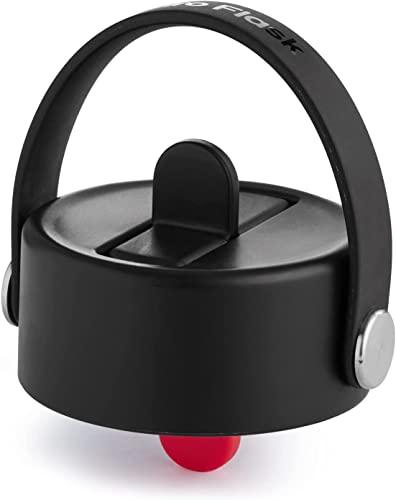 Hydro Flask - Coperchio con cannuccia Flex Straw Cap per wide mouth - Coperchio ermetico a nido d'ape con strap per un facile trasporto - Lavabile in lavastoviglie - Black