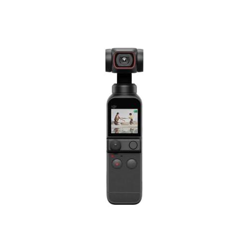 DJI Pocket 2 Fotocamera Stabilizzata 3 Assi, Vlog, Video Ultra HD, Foto ad Alta Risoluzione da 64 MP, 1/1.7” CMOS, HDR, Riduzione del Rumore, Timelapse, Slow Motion, Zoom 8x, Livestreaming, Nero