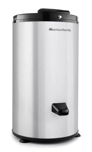 Asciugatrice MELCHIONI VERTIGO Asciugatrice a Centrifuga Inox, Asciugabiancheria Portatile Salvaspazio, Asciugapanni Silenziosa, Capacità 6 Kg, 3200 Giri/Min, Strizzatrice a centrifuga, Strizzapanni