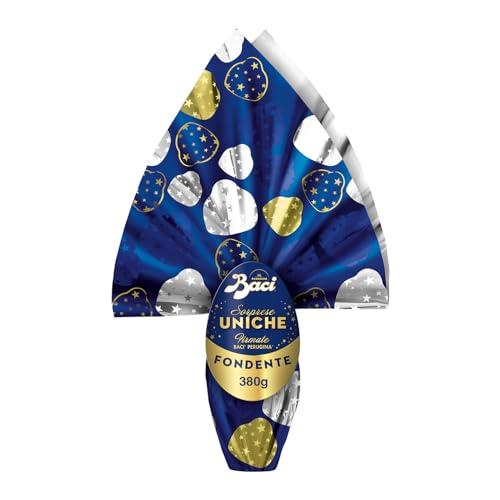 BACI PERUGINA Maxi Uovo di Pasqua 2025 Cioccolato Fondente con Sorpresa e 4 Cioccolatini 380g