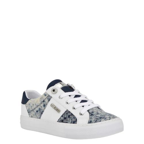 Guess Loven, Scarpe da Ginnastica Donna, Bianco Blu 171, 38 EU