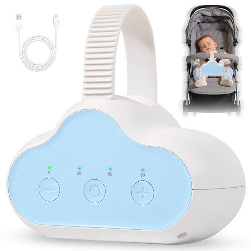 PUTINEI Dondola Passeggino Elettrico,Passeggino Rocker Ricaricabile,con Timer, 3 Intensità Regolabili,Silenziosa,per Passeggino e Passeggino