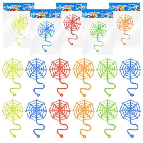 Ainiv Set di 20 giocattoli adesivi elastici, ragnatela appiccicosa, giocattoli novità per bambini, riempitivi per sacchetti per feste, regali per feste di compleanno per bambini, premi in classe
