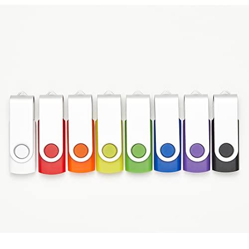 Confezione da 20 chiavette USB 2.0 da 4 GB, in 5 colori casuali, confezione da 20 pezzi (20 pezzi, 4 GB)