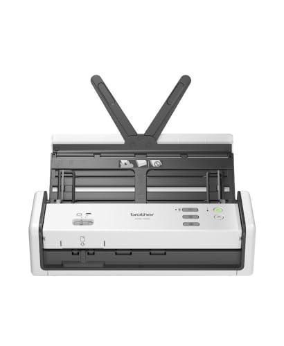 Brother ADS-1300 Scanner per documenti compatto e portatile, Scansione fino a 30 ppm, 60 ipm, alimentazione da PC tramite USB tipo – C