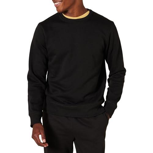 Amazon Essentials Felpa Girocollo in Pile (Disponibile nelle Taglie Big & Tall) Uomo, Nero, M