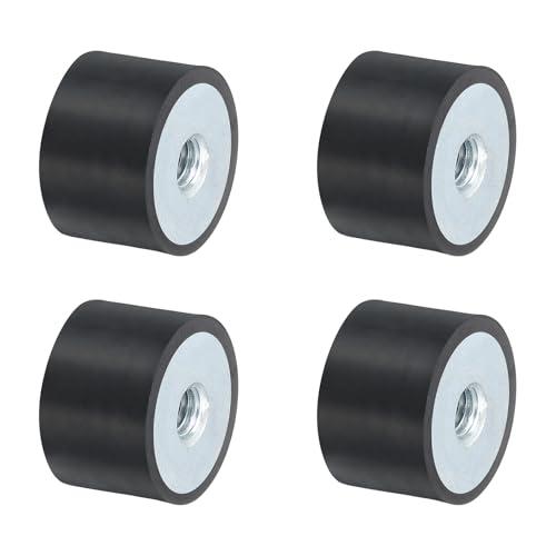 QUARKZMAN 4 Pezzi 30 x 20mm M8 Ammortizzatori in Gomma Supporti Filettatura Femmina, Supporti Isolanti Antivibrazione Sostituisce Cuscinetti Antivibranti Blocco Base Piatto Silenzioso