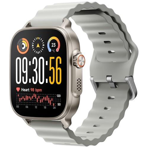 realme Watch 5 Smartwatch, Touchscreen AMOLED 1,97'', GPS Indipendente, NFC, Chiamate Bluetooth, 108 Modalità Sport, Monitoraggio Ossigeno Sangue/Sonno, Impermeabile IP68, Batteria 16 Giorni, Grigio