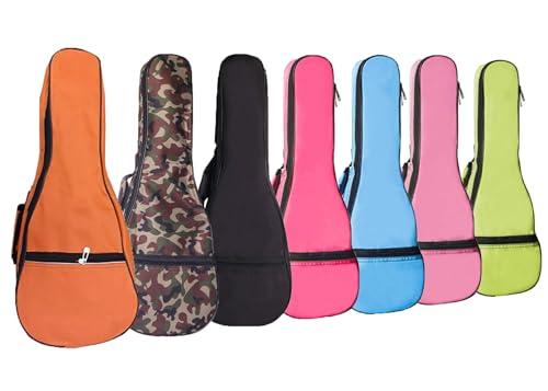 LONGTEAM Custodia per ukulele, 5 mm, in spugna, impermeabile, resistente, colorata, con custodia, Blu, For 21