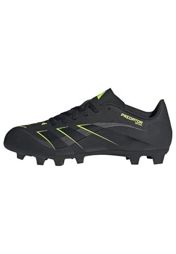 adidas Predator Club Firm Multi Ground Football Boots, Scarpe da Calcio Unisex-Adulto, Core Black/Carbon/Lucid Lemon, 42 EU