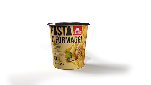 Arnaboldi - Pasta ai Formaggi Pronta, Piatti Pronti in 6 Minuti nel Contenitore o in Microonde, Noodles Istantanei Vegetariani per Pausa Pranzo, Cena Veloce, Alimentari Monoporzione 55g, 180g da Cotta