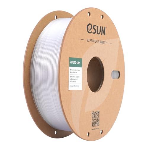 eSUN PETG filamento 1,75 mm, filamento PETG Basic ad alta tenacità, bobina da 1 kg (2,2 libbre) per stampanti 3D, Naturale