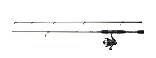 Mitchell Tanager Camo II Spin Combo | Canna da spinning leggera e mulinello per la pesca d'acqua dolce e dei predatori | Pescatori principianti | Verde Camo, 1,8 m | 5-15g | Combo 2 pezzi, Unisex