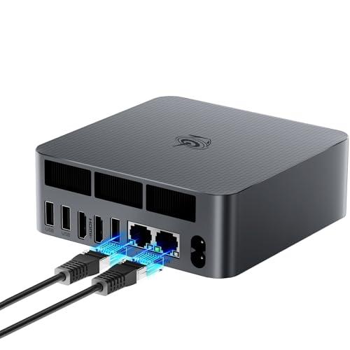 Beelink EQR7 Mini PC Windows 11 Pro, AMD Mini PC, Ryzen 5 7535U (6C/12T fino a 4,55Ghz), 32GB LPDDR5 1TB M.2 PCIe4.0 SSD, 4K Dual Display, Dual HDMI, Dual 1000M LAN, WiFi6, BT5.2