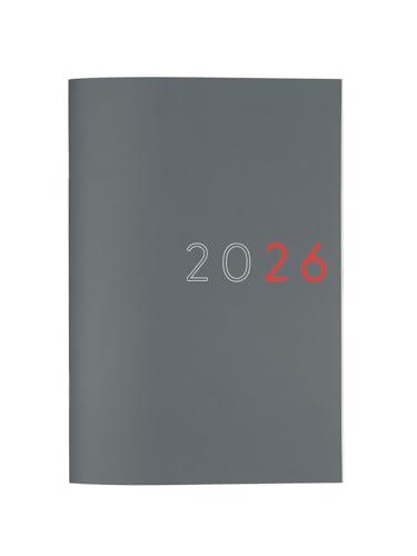 Finocam - Agenda Planner Layout Mensile 2026 Layout Mensile Gennaio 2026 - Dicembre 2026 12 mesi Grigio Internazionale, Medio - Y11-165x240 mm