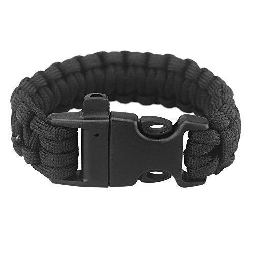 Flpeekash Paracord Corda Paracadute Emergenza Sopravvivenza Bracciale Corda con Fibbia Fibbia all'aperto