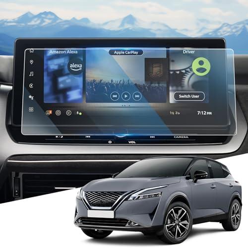 WEIPIN Pellicola protettiva in vetro temperato per Nissa-n Qashqai J12/ X-Trail T33 e-POWER 2023-2025, pellicola protettiva in vetro temperato per accessori Nisan Connect, adatta con 9H antigraffio
