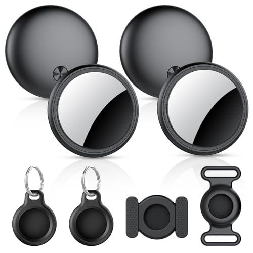 Air Tracker Tag-4 Pezzi, Smart Tag Compatibile con Apple Find My (Solo IOS), Bluetooth Localizzatore per Portafogli, Chiavi, Bagagli, Zaini, 100dB Bip, IP68 impermeabile, Batteria Sostituibile