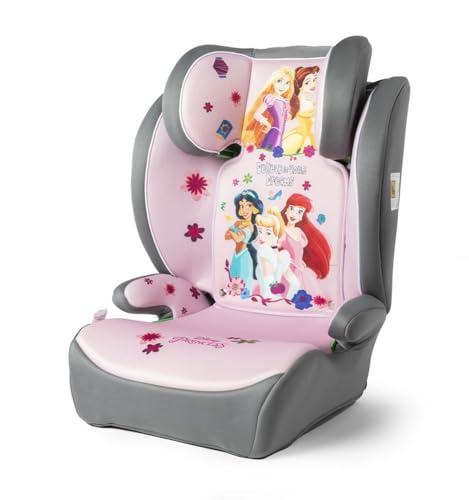 Tataway Disney Principesse i-Size, Seggiolino auto bambini 15-36 kg (3,5-12 anni), 100-150 cm, Gruppo 2/3, si installa con cintura a 3 punti, rosa