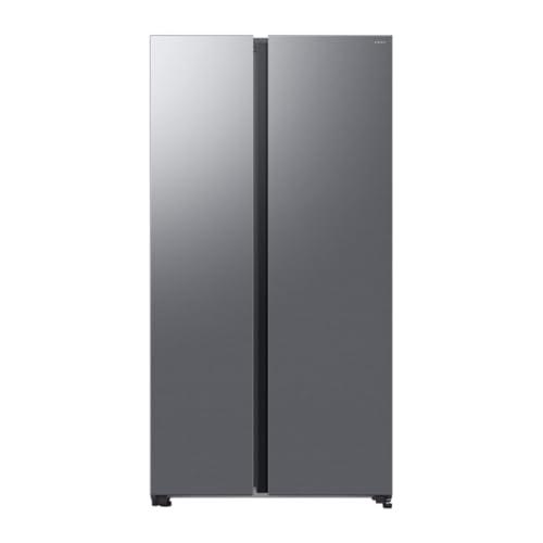 Samsung Frigorifero Side by Side AI RS70F65QET/EF, All-Around Cooling, Wifi con AI Energy Mode, Total No Frost, SpaceMax, 655 L, LxAxP: 91,2 x 178,4 x 72,6 cm, Metal Inox