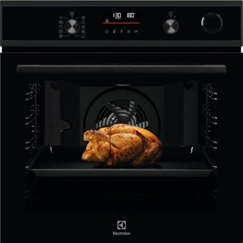Electrolux Forno a Vapore SenseCook con SteamCrisp Serie 600, EOC6H56H 72 L Capacità, Funzione Aqua Cleaning, Teglia InfiSpace - 25% più grande, Classe energetica A+, Nero