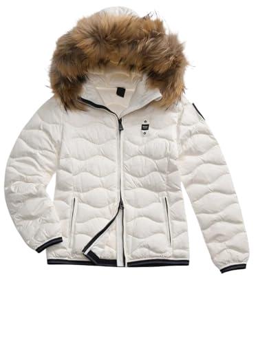 Blauer Giacca Corta Aldie Piumino Donna Nylon Bianco Ottico M