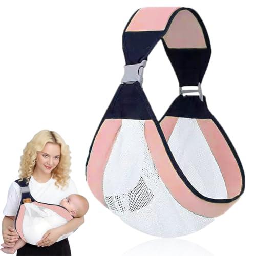 Toddler Carrier, marsupio laterale, per neonati da 0 a 48 mesi, per bambini fino a 20 kg, materiali di alta qualità, design ergonomico rosa