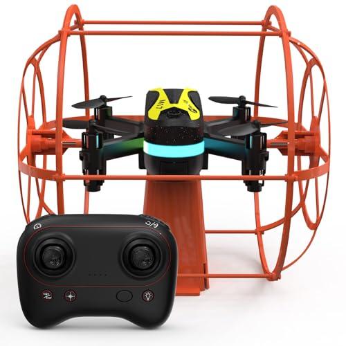 Morlyrctooy M17 Quadricottero RC per Principianti Mini Drone con Copertura Protettiva Modalità Terra-Aria Droni Indoor and Outdoor Capovolgimento 3D Modalità senza Testa Operazione con Un Tasto Regalo