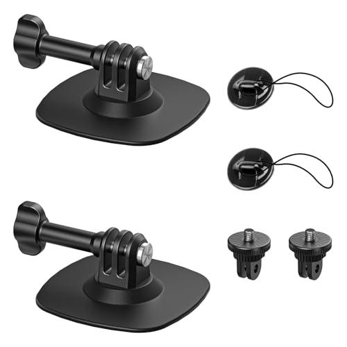 Maectech Supporto adesivo flessibile compatibile con Supporto casco per Insta360 X5/X4/X3/Ace Pro per GoPro HERO Action Camera Kit base per DJI Osmo Action e accessori per sportive (2 pezzi)