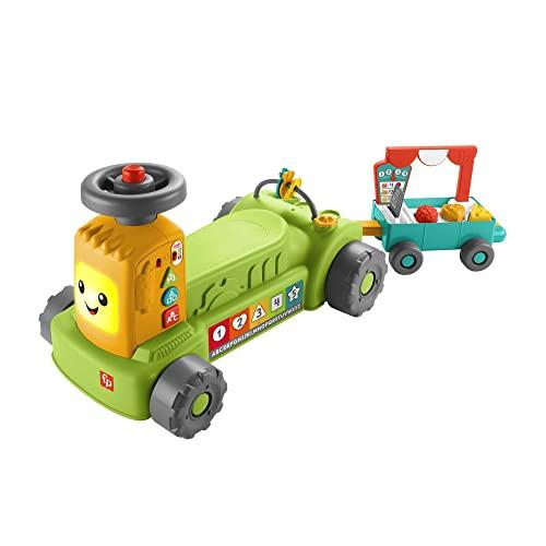 Fisher-Price - Trattore della Fattoria Ridi e Impara, playset educativo con luci, suoni e 75 canzoni e frasi da imparare, versione multilingue, giocattolo per bambini, 9+ mesi, HRB83