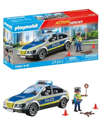 PLAYMOBIL | Action Heroes | Auto della Polizia | Macchina giocattolo | Giocattoli per bambini dai 4 anni in su | 71729