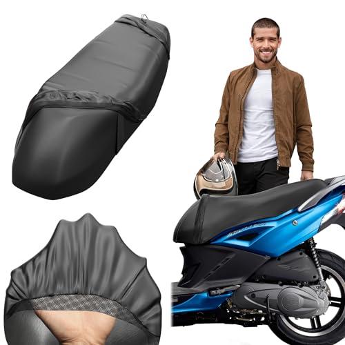 LLAVEROSMOTOR.ES Coprisella Moto Impermeabile, Coprisella Scooter Antigraffio, Copri Sella Scooter Universale, Copri Sella Moto Antiscivolo, Rivestimento Sella Moto con Protezione Sole e Pioggia