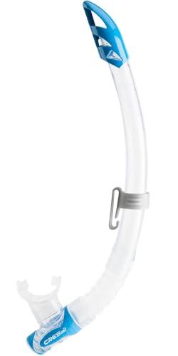 Cressi Gamma Snorkel SIL. Clear/Tube Blue