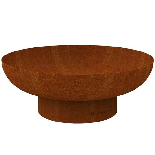 Barbecook braciere Jack 100 in acciaio corten pre-ossidato, braciere da esterno, 100x31,5 cm