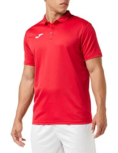 Joma Hobby, Maglietta a Maniche Corte Polo Uomo, Rosso (600), L