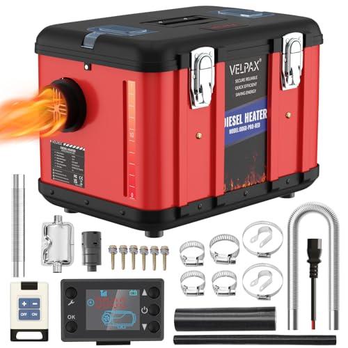 Riscaldatore d'Aria Diesel 8 kW DC 12 V/24 V Serbatoio del Carburante da 6L Riscaldatore da Parcheggio Portatile con Telecomando Schermo LCD per Camion Camper