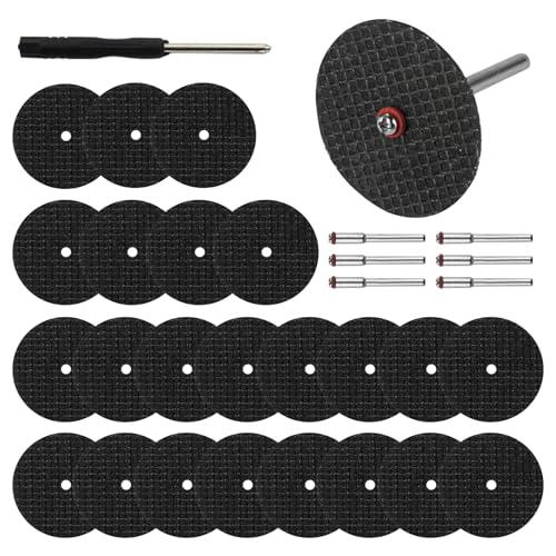 60 dischi da taglio compatibili con Dremel, 32 mm per accessori rotanti, set di dischi da taglio per metallo acciaio