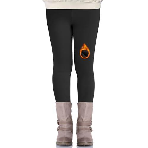 Nlieanuc Leggins Invernali Bambina Elastici Pantaloni Termici Bambine e Ragazze 4-12 Anni Leggins Felpato Bambina Abbigliamento