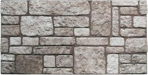 Pannello finta Pietra in EPS Resinato Misura 100x50 cm Spessore 2 Cm - CASTELLO - RETAIL BOX da 10 pannelli (sviluppano 5 MQ)