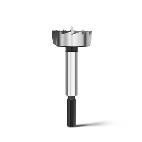 Forstner, punta da 40 mm, per legno, punte Forstner, diametro 40 mm, lunghezza 90 mm con codolo esagonale da 8 mm