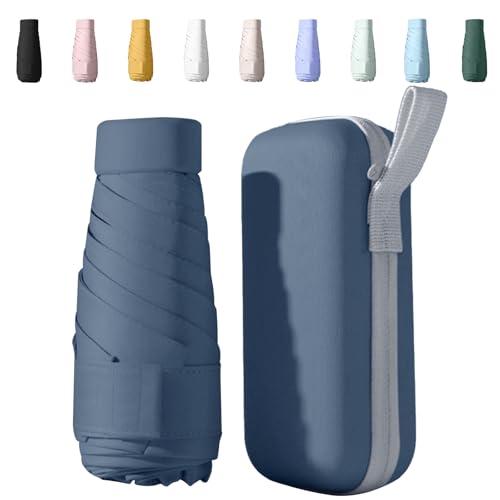 Mini Ombrello Tascabile Da Viaggio - Piccolo Compatto Anti-UV Per Pioggia e Sole Per Donna